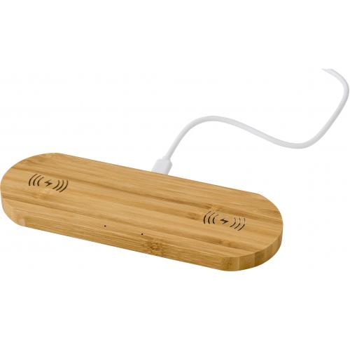 Branded Bamboo Wireless Phone Charger Power Bank