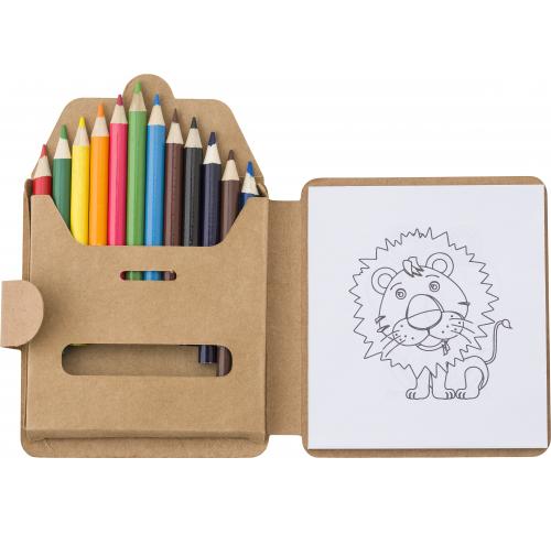 Custom Printed Cardboard Colouring Sets