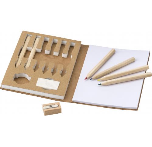 Cardboard colouring set