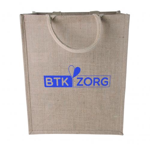 Custom Jute Shopping Bags Portrait Model 240 Gr/m2