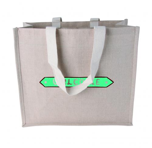 Branded Canvas Tote Bags Bag With Woven Handles  240 Gr/m2