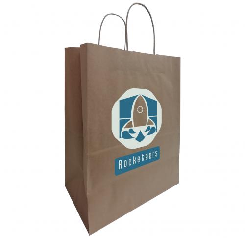 Custom Printed Carrier Bag, Twisted Handles - 250 X 150 X 320 Mm