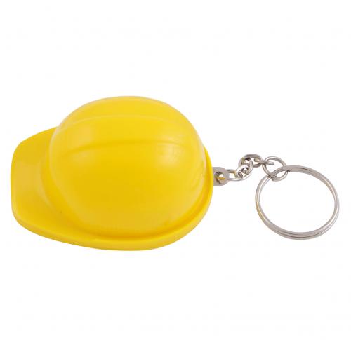 Hard hat bottle opener and key chain