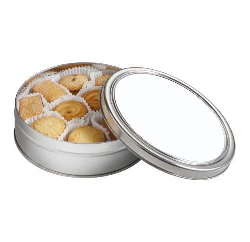 Tin with assorted cookies