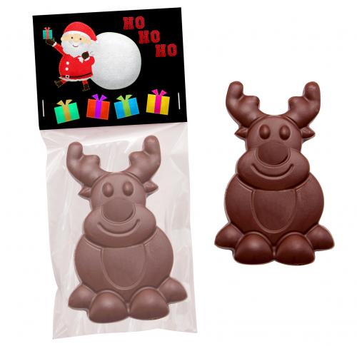 Milk chocolate Santa or reindeer, 20g