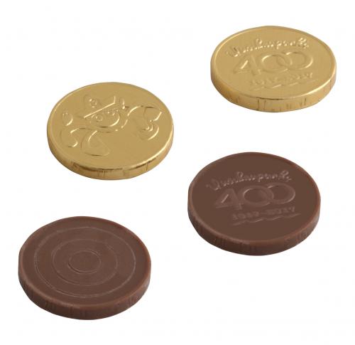 Custom Milk Chocolate Coins/medallions, 28mm