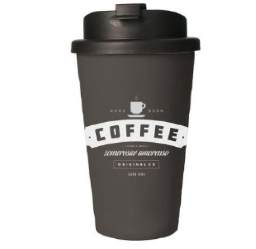 Printed Eco Coffee Travel Mugs Premium Deluxe 350 Ml Thermos Cup