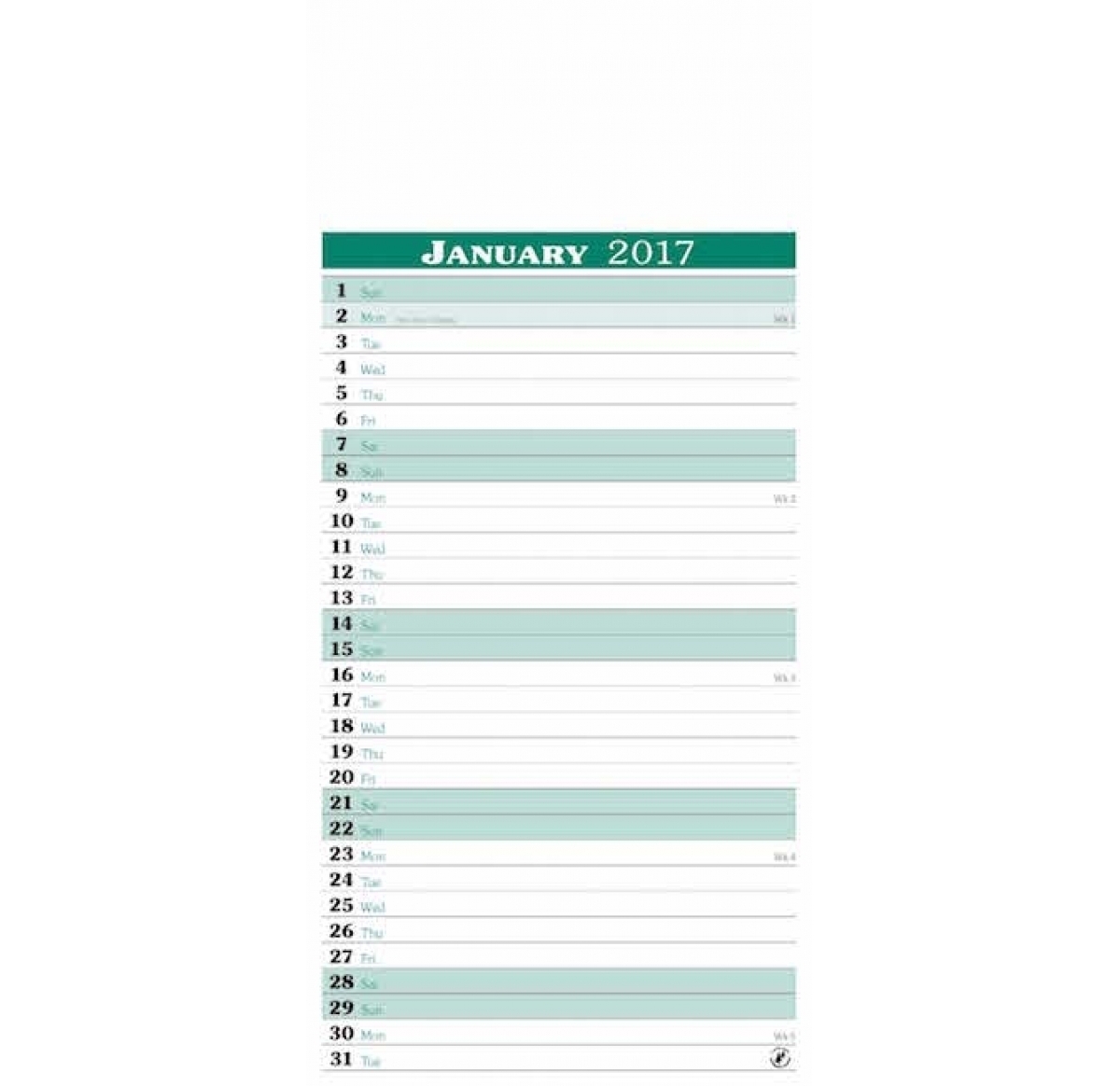 Appointment Memo Slim Wall Calendar 2024 Buy Promotional Products UK