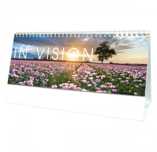 2025 In-Vision Desk Calendar Custom Logo