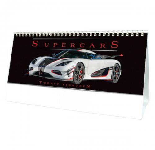 Promotional Printed 2025 Supercars Desk Calendars 