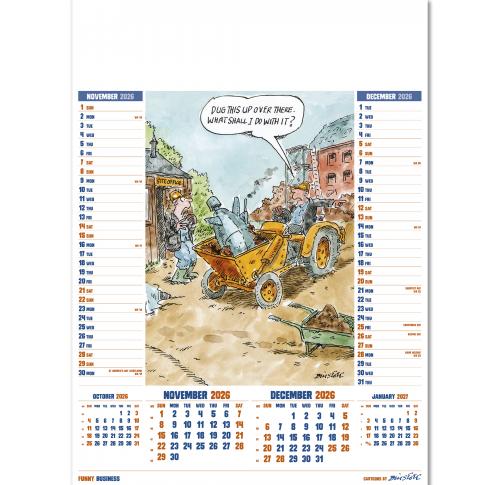 Wall Calendar - Funny Business