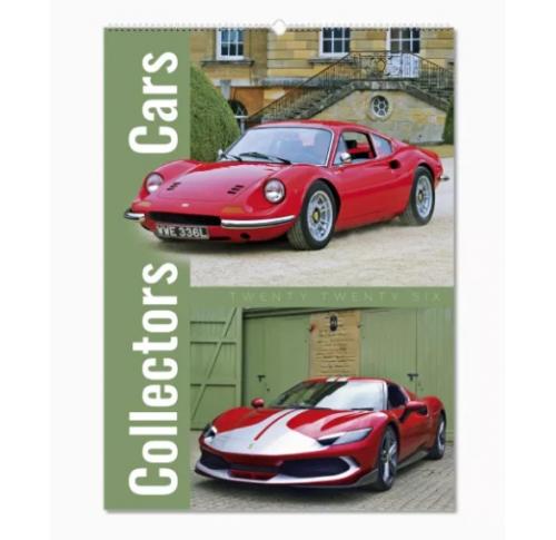 Printed Logo Collectors Cars Wall Calendars 2026