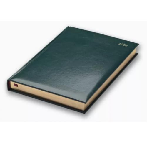 Promotional Foil Blocked A5 Desk Diaries Cream Paper Padded Cover