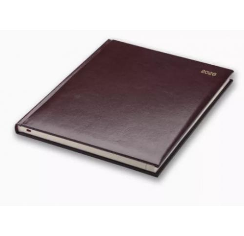 Quarto Foil Blocked Management Desk Diaries Cream Paper Padded Cover