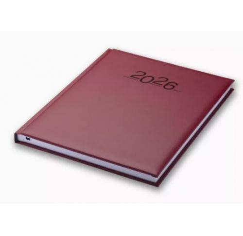 Custom Logo Quarto Management Desk Diaries 2026 White Paper