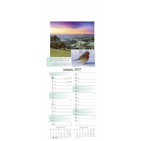 Nature's Glory Slim Wall Calendars  2025 Custom Logo