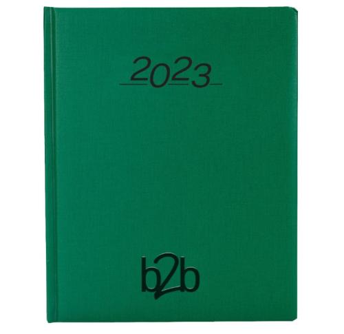 Custom Logo Quarto Management Desk Diaries 2025 White Paper