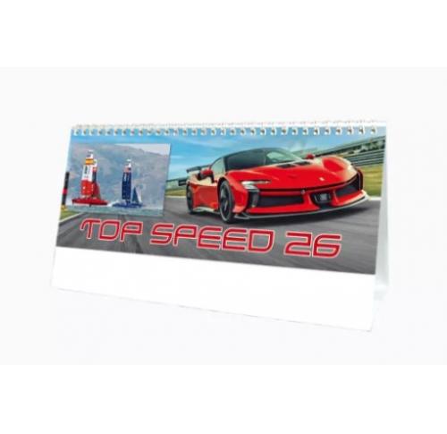 Top Speed Desktop  Calendars 2026 Printed Logo