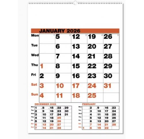 Advertising Calendars Date Finder Wall 2026