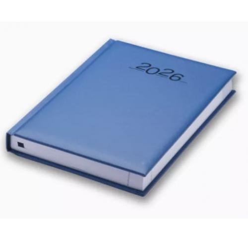 Foil Blocked A5 Desk Diaries 2026 Padded Cover Nero
