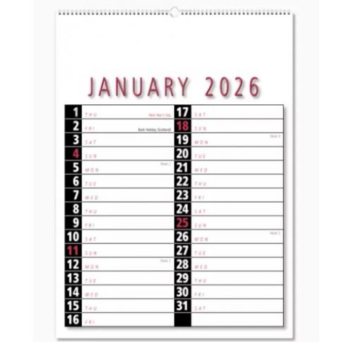 Custom Printed Commercial Engagement Wall Calendars 2026