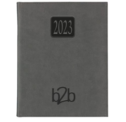 Quarto Branded Desk Diary 2024 White Paper - Rio Padded