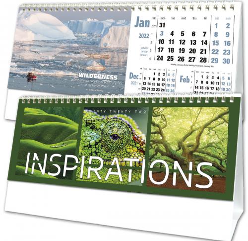 Custom 2025 Inspirations Desk Calendars Business Logo
