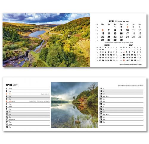 Custom Printed 2026 Desk Calendars Britain In View 