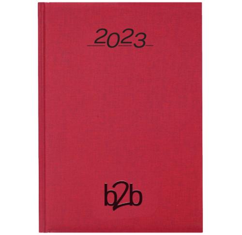 Foil Blocked A5 Desk Diary 2024 Padded Cover Nero