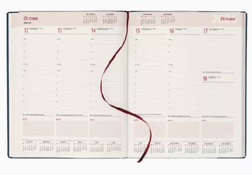 Branded Quarto Sorrento Management Desk Diaries 2026 Cream Paper