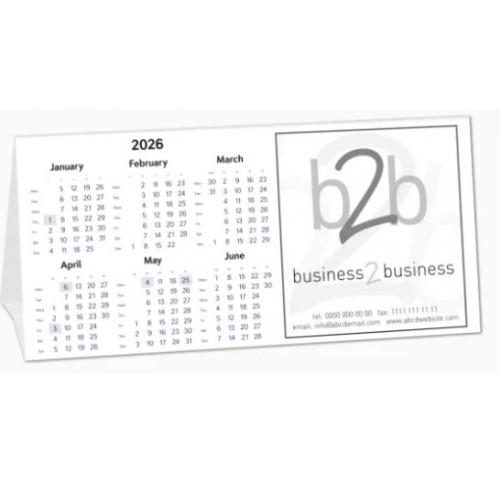Business Advertising Duo Tent Desk Calendars 2026