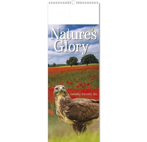 Nature's Glory Slim Wall Calendars  2026 Custom Logo