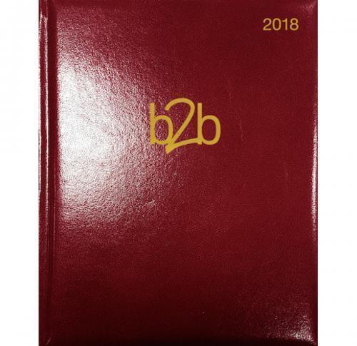 Foil Blocked Deluxe Desk Diaries 2025  Cream Paper Padded Cover