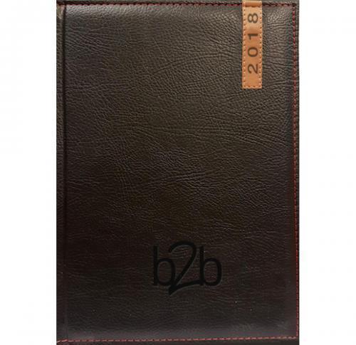 Page A Day Desk Diary A5 2025 - Blind Embossed Business Diary 