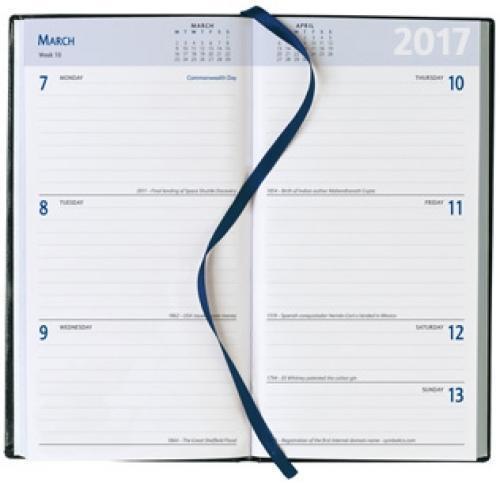 Strata Pocket Diary Week To View - White Paper