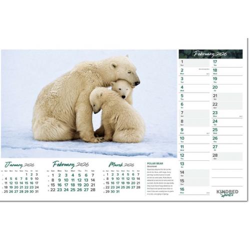 Printed Kindred Spirits Wall Calendars 2026