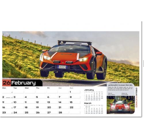 Printed Advertising Wall Calendars 2026 Dream Machines 