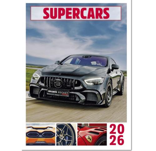 Custom Printed Supercars Wall Calendars 2026