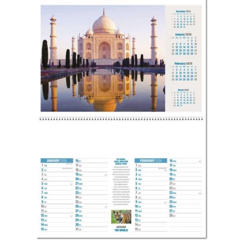 Customised Around The World Walll Calendars 2026