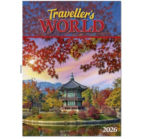 Custom Printed Travellers World Wall Calendars 2026