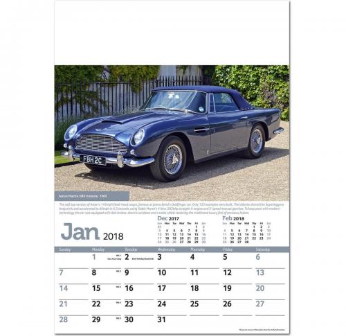Custom Branded Collectors Cars Wall Calendars 2025