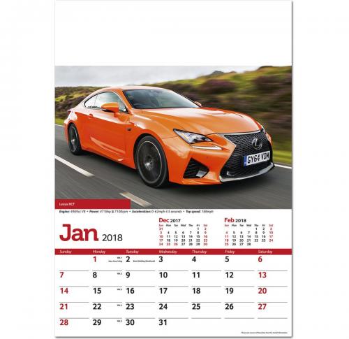 Performance Cars Wall Calendar 2025