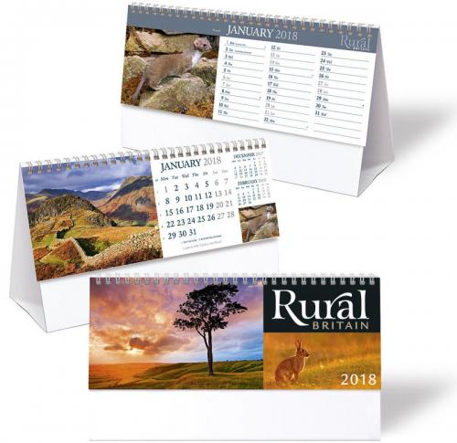 Branded 2025 Desktop Calendars Rural Britain 