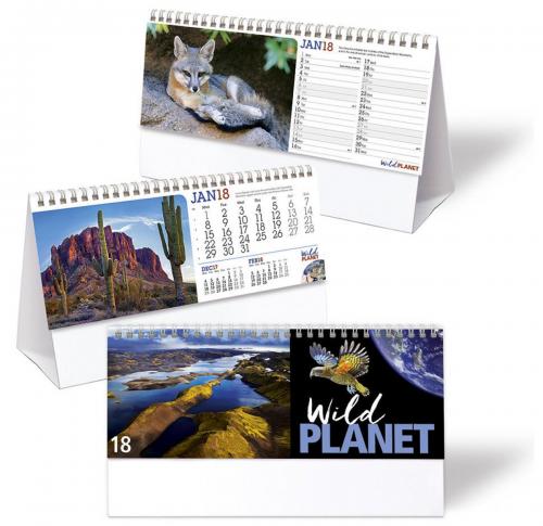 Printed Logo Wild Planet Desk Calendars 2025  NEW