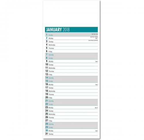 Custom Appointments Slimline Wall Calendars 2025