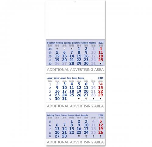 Commercial Shipping Printed Mega Tri-Pad Calendars  2025