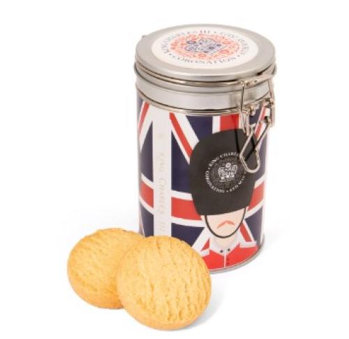 King Charles III Coronation Commemorative Shortbread Biscuits Tin