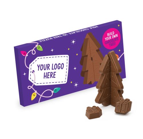 Eco Tree Box - Custom 3D Milk Chocolate Puzzle