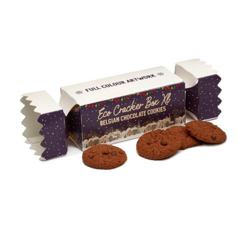 Eco Christmas Cracker Box XL - Belgian Chocolate Cookies