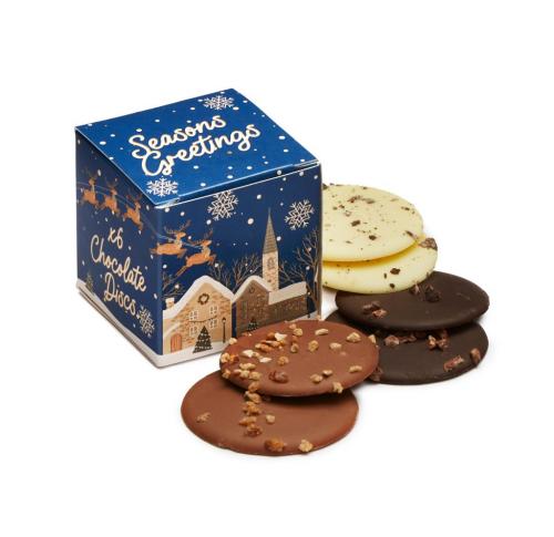 Eco Christmas Maxi Cube X 6 Chocolate Discs